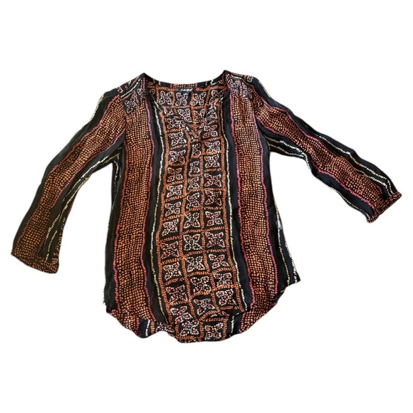 Lucky Brand Abstract Print Top - Picture 2 of 4